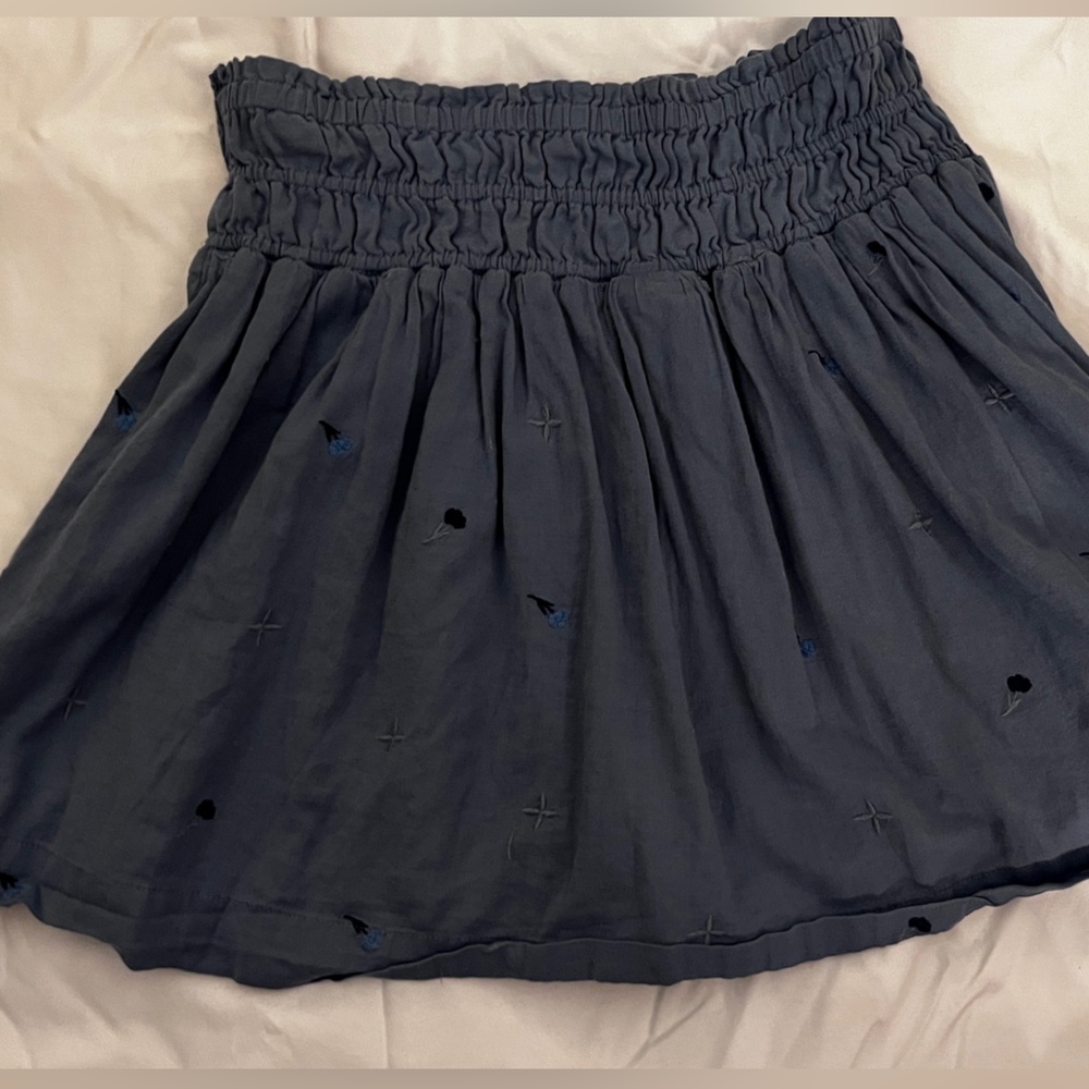 Foral Blue Skirt